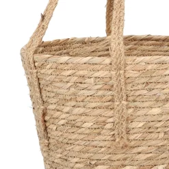 Fashion Kosz Lumbo Z Trawy Morskiej Z Uchwytami 28X25 Cm Koszyki Do Łazienki