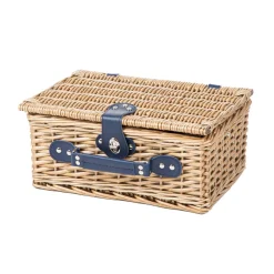 Shop Kosz Piknikowy Lorenzo Dla 2 Osob W Granatowe Paski 32X26X16 Cm Kosze Piknikowe