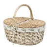 Sale Kosz Piknikowy Lorenzo Naturalny W Listki 40X30X18/34 Cm Kosze Piknikowe