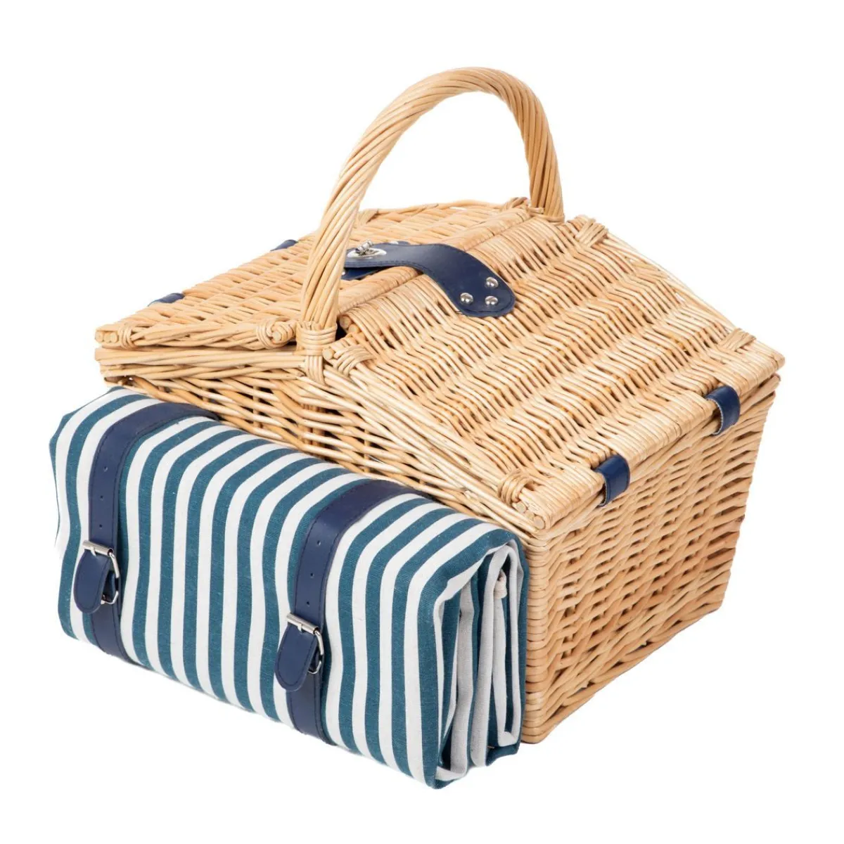 Cheap Kosz Piknikowy Orlando Dla 4 Osob Z Mata Z Podwojna Klapa 40X28X20 Cm Kosze Piknikowe