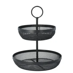 Hot Koszyk Gridio Dwupietrowy Okragly 31X26 Cm Patery