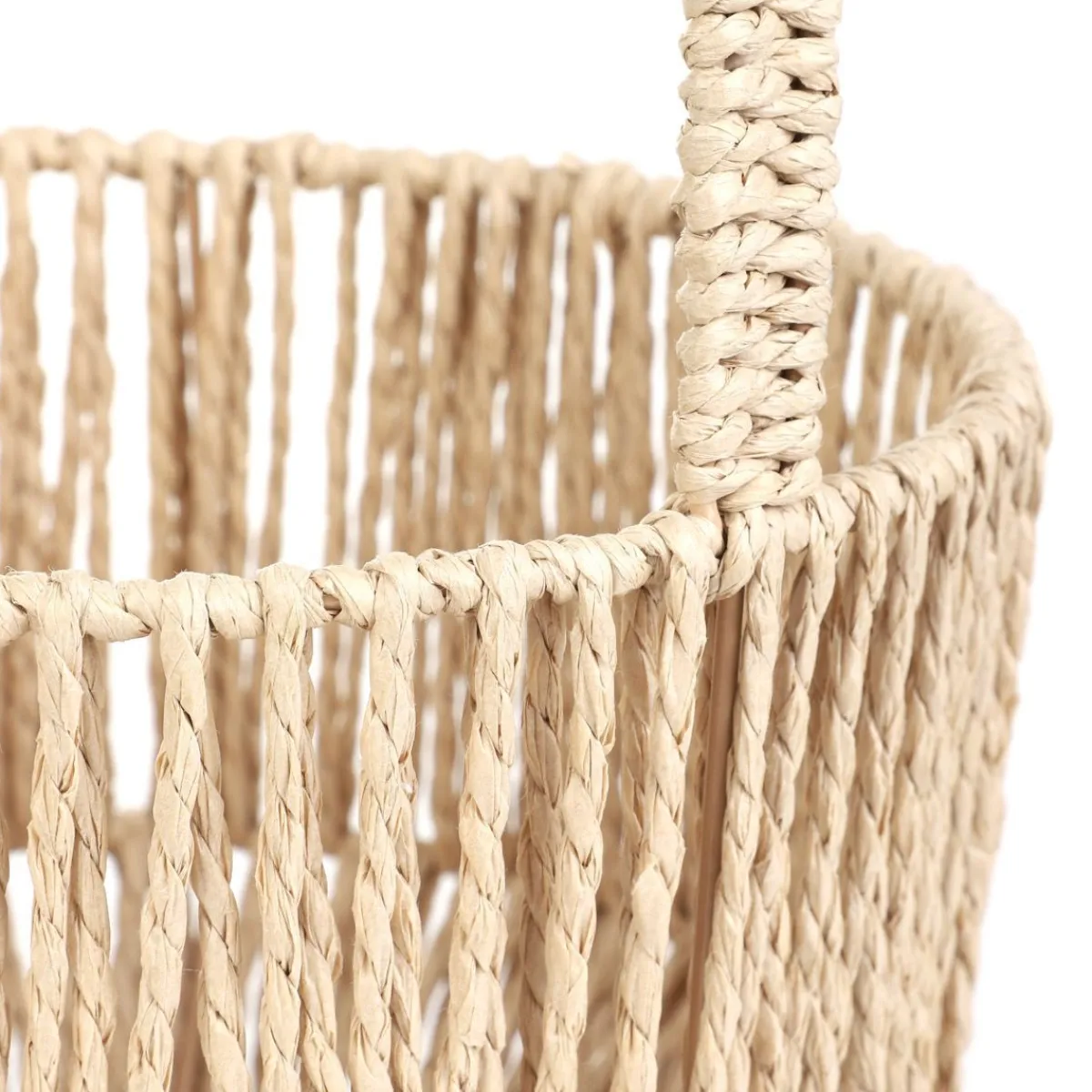 Outlet Koszyk Viby Pleciony Z Raczka Ciemny 13X25 Cm Koszyki Kuchenne