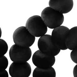 Outlet Krzeslo Bubble Beam Welurowe Czarne 56,5X52X87 Cm Krzesła