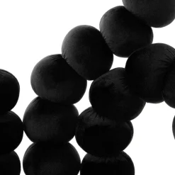 New Krzeslo Bubble Beam Welurowe Czarne Z Czarnymi Nogami 56,5X52X87 Cm Krzesła