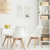 Online Krzeslo Fisco Biale 48X56X82 Cm Krzesła