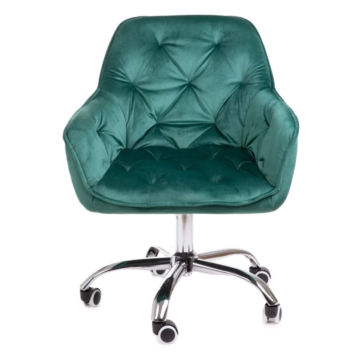 Fashion Krzeslo Flossi Welurowe Obrotowe Zielone 57X65X90 Cm Krzesła Obrotowe
