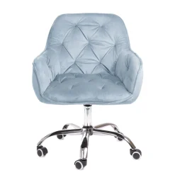 Best Krzeslo Flossi Welurowe Obrotowe E 57X65X90 Cm Krzesła Obrotowe