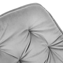 Cheap Krzeslo Flossi Welurowe Szare 57X63X84 Cm Krzesła