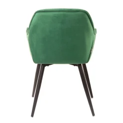 New Krzeslo Flossi Welurowe Zielone 57X63X84 Cm Krzesła