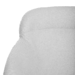 Online Krzeslo Fluffy Szare W Tkaninie Teddy 57X60X78 Cm Krzesła