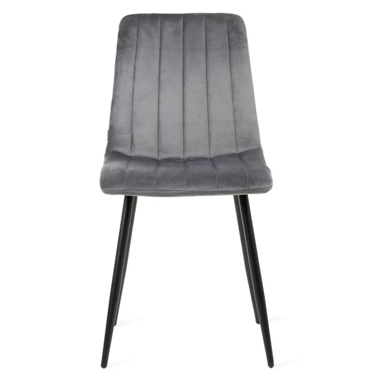 Store Krzeslo Golick Welurowe Ciemnoszare 44X57X88 Cm Krzesła