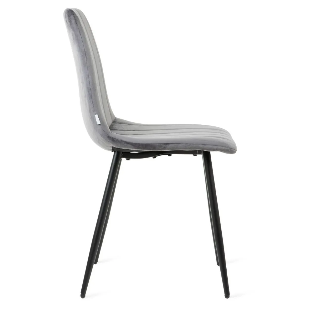 Store Krzeslo Golick Welurowe Ciemnoszare 44X57X88 Cm Krzesła