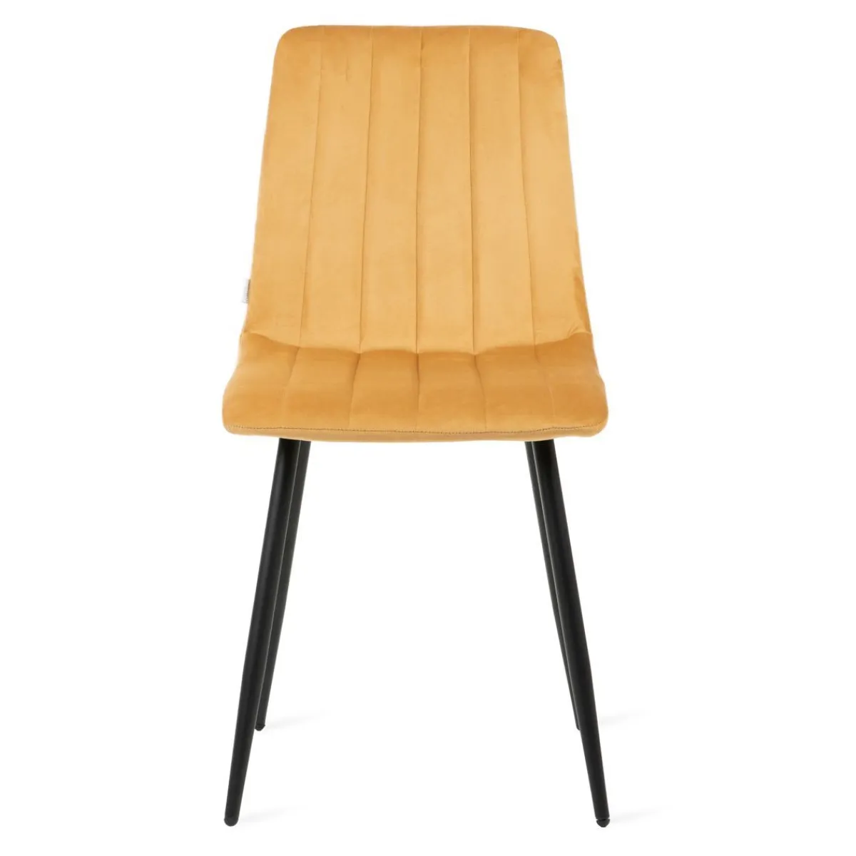 Shop Krzeslo Golick Welurowe Musztardowe 44X57X88 Cm Krzesła