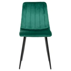 Store Krzeslo Golick Welurowe Zielone 44X57X88 Cm Krzesła