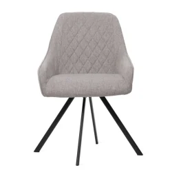 Sale Krzeslo Laurent Obrotowe Welurowe Bezowe 54X55X85 Cm, Sh: 50Cm Krzesła Obrotowe