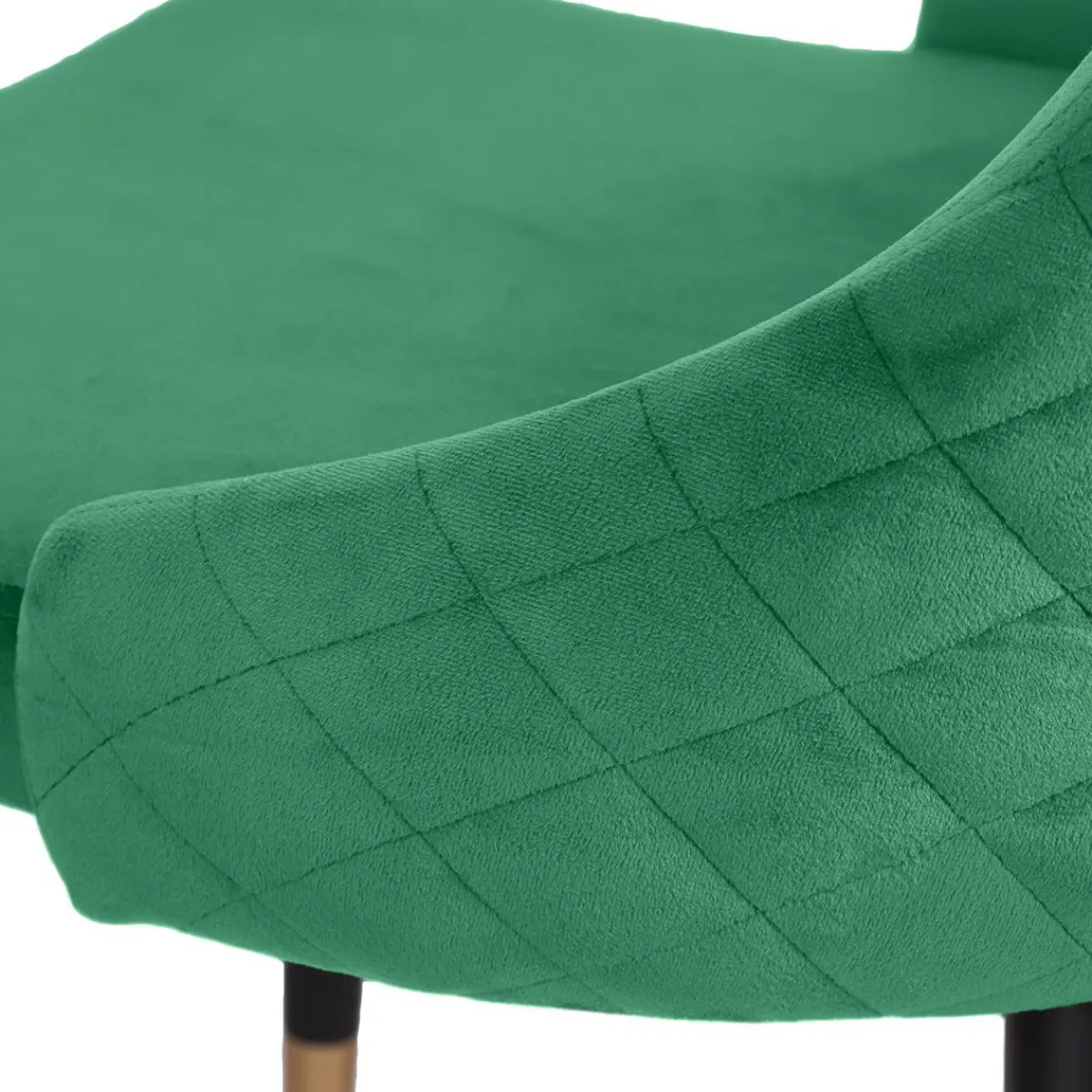 Cheap Krzeslo Logan Welurowe Zielone 44X44X92 Cm Krzesła