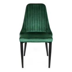 Cheap Krzeslo Louis Welurowe Zielone 44X59X88 Cm Krzesła