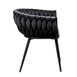Fashion Krzeslo Prinssi New Czarne 60X60X79 Cm Krzesła