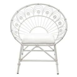 Cheap Krzeslo Roi Metalowe 83 X 65 X 89 Cm Krzesła Ogródowe