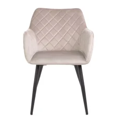Cheap Krzeslo Shelton Welurowe Bezowe 56X60X84Cm Krzesła
