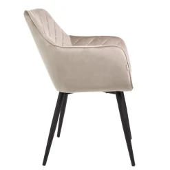 Cheap Krzeslo Shelton Welurowe Bezowe 56X60X84Cm Krzesła