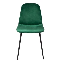 Outlet Krzeslo Slank Welurowe Zielone 44X52X85Cm Krzesła