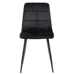 Best Krzeslo Triss Welurowe Czarne 44X57X88 Cm Krzesła