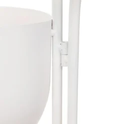 Sale Kwietnik Floero Metalowy Bialy 49X14X80 Cm Kwietniki Na Balkon
