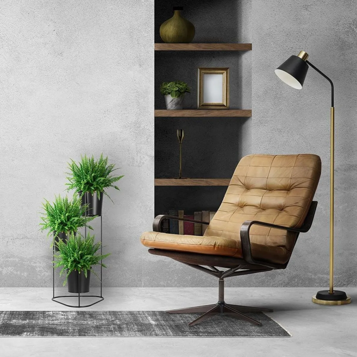 Shop Kwietnik Loft 3-Poziomowy 21,5X22,5X45,5 Cm Kwietniki Na Balkon