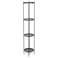 Best Kwietnik Roh Czteropoziomowy Czarny 25X133,5 Cm Kwietniki Na Balkon