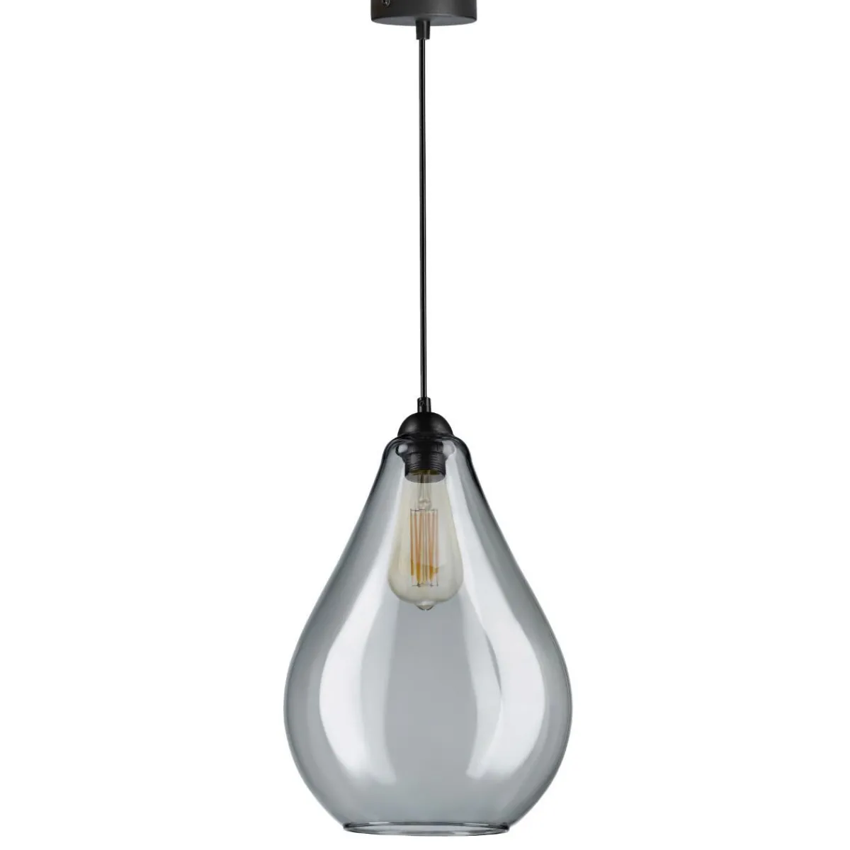 Online Lampa Miste Wiszaca Grafitowa 24X24X180 Cm Lampy Wiszące Pojedyncze