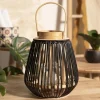 Cheap Lampion Garnitto Z Czarnymi Elementami 10,5X26 Cm Lampiony Ogródowe