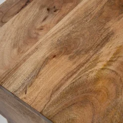 Clearance Lawa Natte Drewniana Lite Drewno Mango Z Rattanem 120X45X45 Stoliki Kawowe
