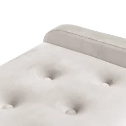 Outlet Lawka Venlo Welurowa Bezowa 100X39X45Cm Siedziska Do Przedpokoju