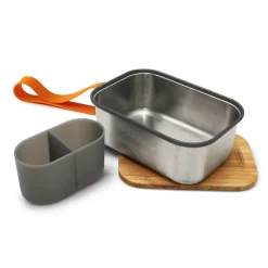 Fashion Lunchbox Orange Stalowy Na Kanapke L 19X13,5X7,5 Cm Naczynia Ogródowe I Piknikowe