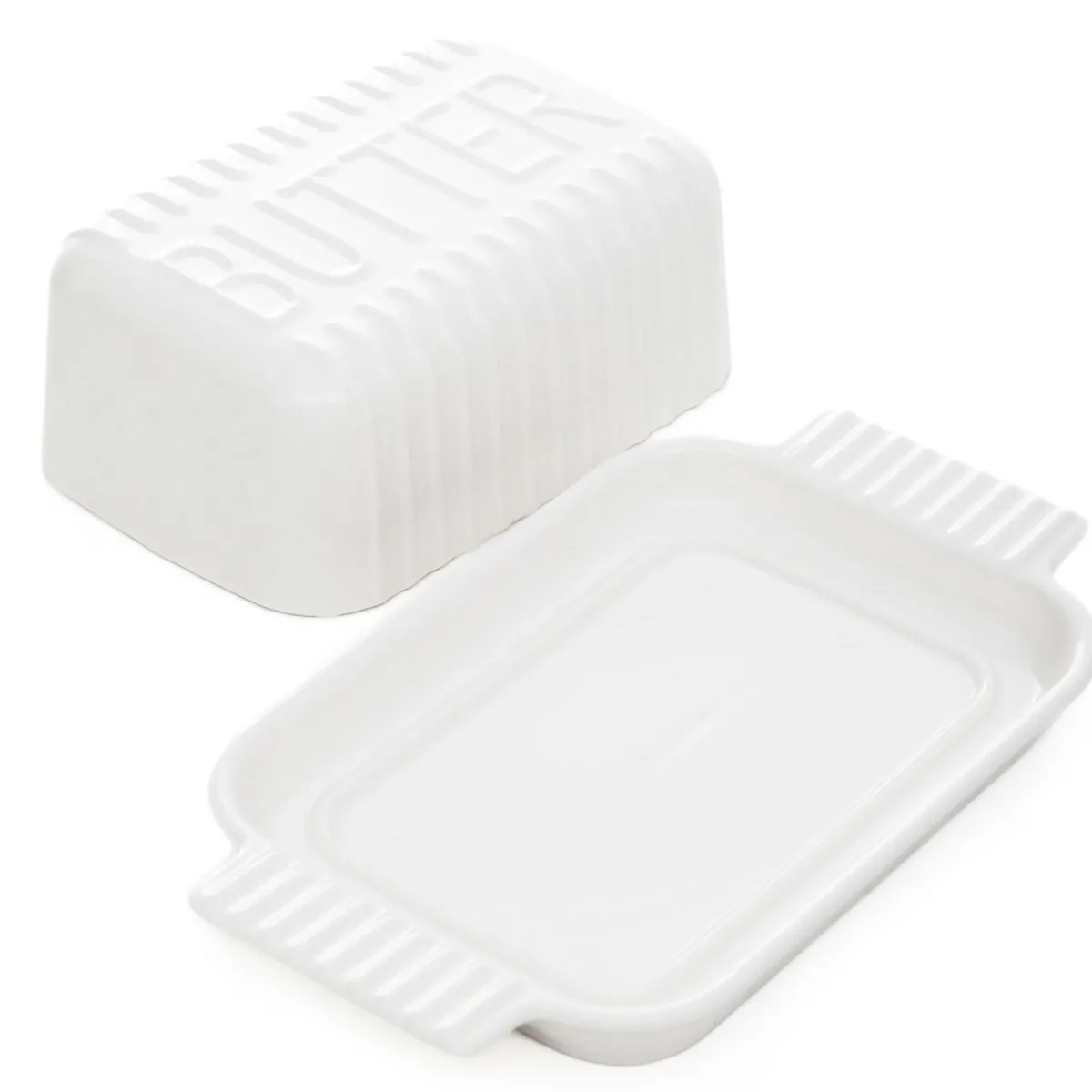 Cheap Maselniczka Felis Porcelanowa Biala 22X13X7 Cm Maselniczki