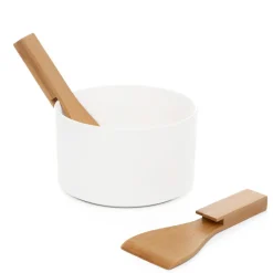 Sale Misa Fincan Do Salat Z Bambusowymi Lyzkami 17 Cm Miski Do Salatek