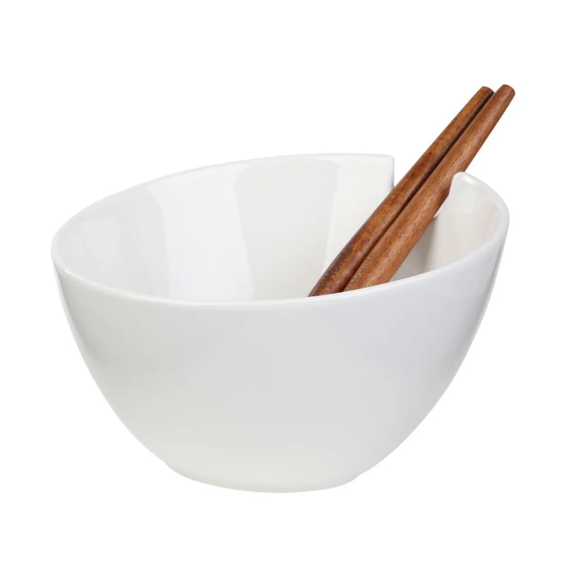 Fashion Misa Mooka Do Salat Ceramiczna Z Przyborami Biala 24 Cm Naczynia Ogródowe I Piknikowe