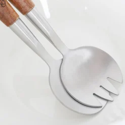 Fashion Misa Mooka Do Salat Ceramiczna Z Przyborami Biala 24 Cm Naczynia Ogródowe I Piknikowe