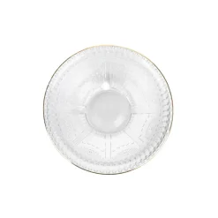 Hot Miska Barrel Szklana Wzorzysta Ze Zlotym Rantem 13X6 Cm Naczynia Ogródowe I Piknikowe
