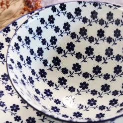 Cheap Miska Navia Granatowa W Kwiatuszki 16 Cm Naczynia Ogródowe I Piknikowe