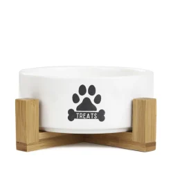 Store Miska Treats Dla Psa S Z Bambusowa Podstawa 13X7 Cm Akcesoria Dla Zwierząt