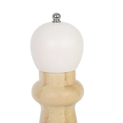 Clearance Mlynek Bambou Bambusowy Z Biala Glowka 26X6 Cm Mlynki Do Soli I Pieprzu