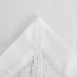 Flash Sale Obrus Halis Bialy Z Azurowym Brzegiem 130X180 Cm Obrusy