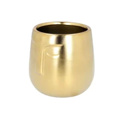 Best Sale Oslonka Face Zlota 15X14 Cm Doniczki Ogródowe