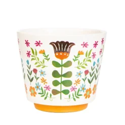 Sale Oslonka Na Doniczke Folga W Folkowy Wzor 13X13X11 Cm Wazony I Donice