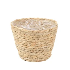Discount Oslonka Na Doniczke Lumbo Pleciona Naturalna 15X12 Cm Wazony I Donice