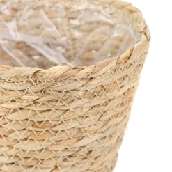 Discount Oslonka Na Doniczke Lumbo Pleciona Naturalna 15X12 Cm Wazony I Donice