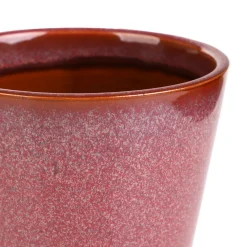 Discount Oslonka Na Doniczke Maya Z Podstawka Marsala 13,6X13,6X13,6 Cm Wazony I Donice