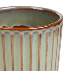 Outlet Oslonka Na Doniczke Maya Ceramiczna Zielona 13,8X13,8X12,8 Cm Wazony I Donice
